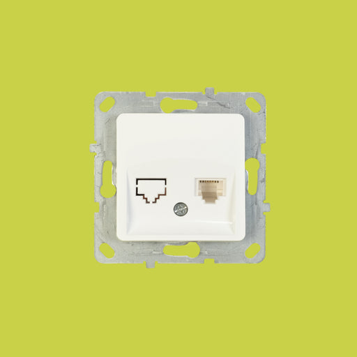 Almera WEST SİNGLE DATASOCKET (Cat5e) 93012110 როზეტი (CAT5E) - მონაცემთა გადაცემის, თეთრი