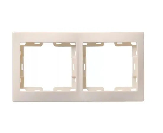 Almera WEST DOUBLE HORİZONTAL FRAME 93022 2 განყოფილებიანი ჰორიზონტალური ჩარჩო, კრემის ფერი