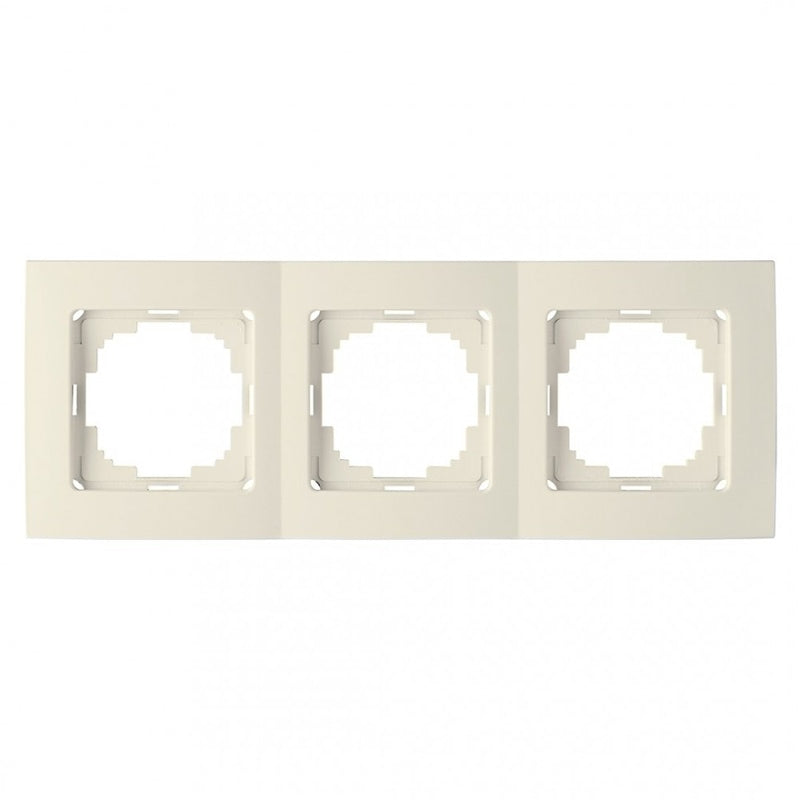 Almera WEST TRİPLE HORİZONTAL FRAME 93023 3 განყოფილებიანი ჰორიზონტალური ჩარჩო, კრემის ფერი