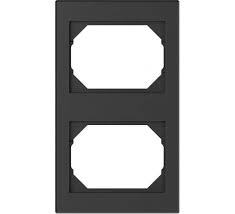 Almera WEST DOUBLE VERTİCAL FRAME 93092D 2 განყოფილებიანი ვერტიკალური ჩარჩო, შავი