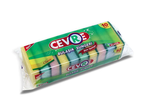 CEVRE ჭურჭლის ღრუბელი 10ც 1*48