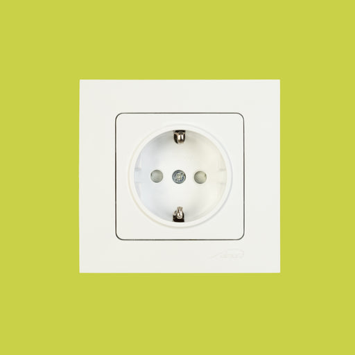 Almera SURFACE SOCKET 95011202 1 განყოფილებიანი როზეტი, თეთრი 16A 250V