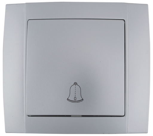Almera WEST BELL SWİTCH 93042107 ზარის საკონტროლო ჩამრთველი, ვერცხლისფერი 10A 250V
