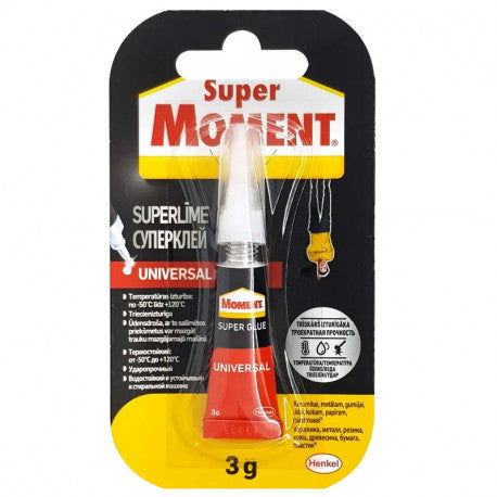 MOMENT SUPER GLUE UNIVERSAL 3g BG/CS/RO წებო