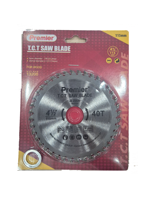 ხის საჭრელი Premier-ის დისკი 125x40T