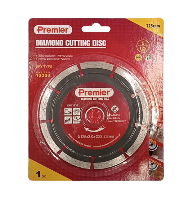 სეგმენტური Premier-ის საჭრელი დისკი YF905-125
