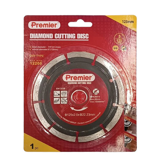სეგმენტური Premier-ის საჭრელი დისკი YF905-125