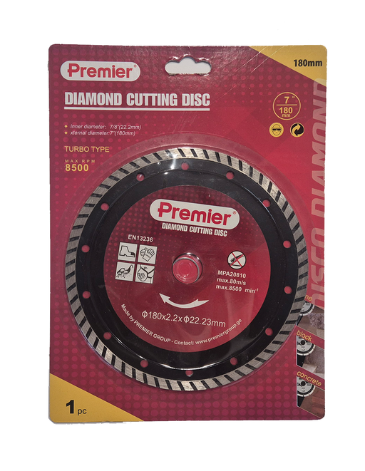 ტურბო Premier-ის საჭრელი დისკი YF1107-180