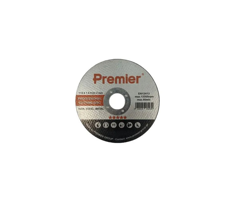 Premier ლითონის საჭრელი დისკი 115 x 1.6 x 22 მმ