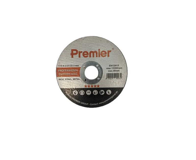 Premier ლითონის საჭრელი დისკი 115 x 2.0 x 22 მმ