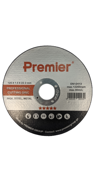 Premier ლითონის საჭრელი დისკი 125 x 1.0 x 22 მმ