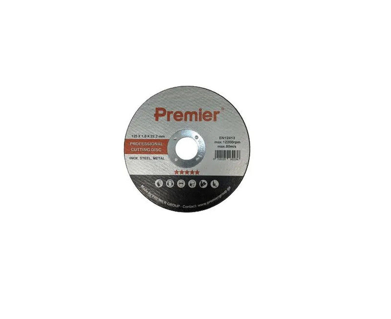 Premier ლითონის საჭრელი დისკი 125 x 1.6 x 22 მმ