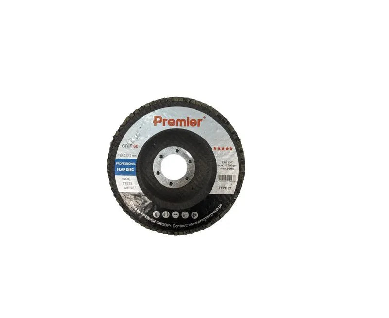 Premier ლითონის სახეხი დისკი 125 x 22 მმ #60