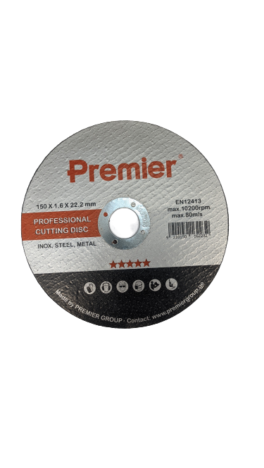 Premier ლითონის საპრიალებელი დისკი 125 x 6.0 x 22 მმ