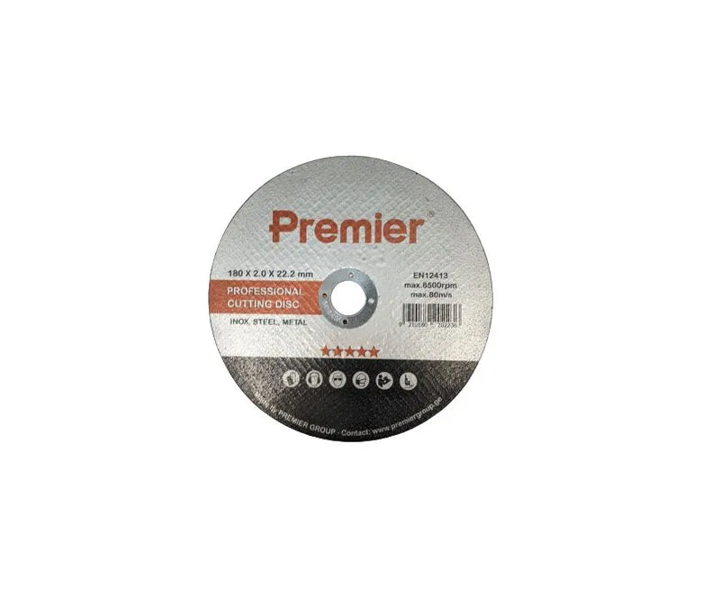 Premier ლითონის საჭრელი დისკი 180 x 2.0 x 22 მმ
