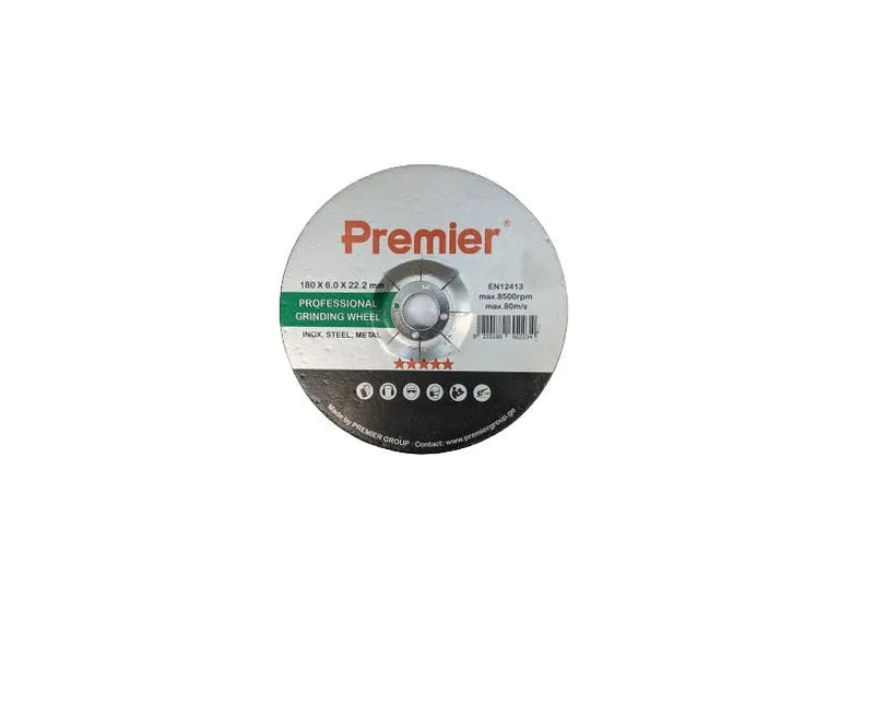 Premier ლითონის საპრიალებელი დისკი 180 x 6.0 x 22 მმ