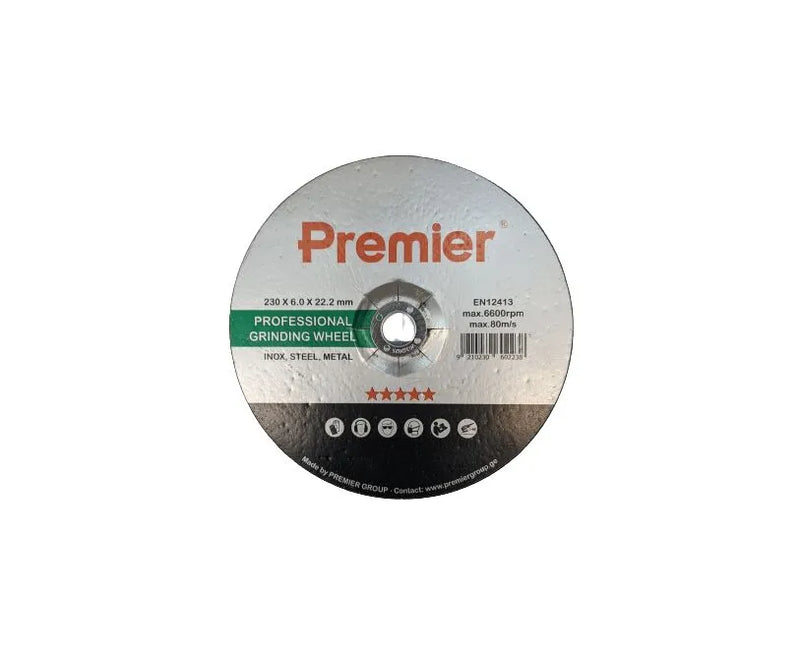 Premier ლითონის საპრიალებელი დისკი 230 x 6.0 x 22 მმ