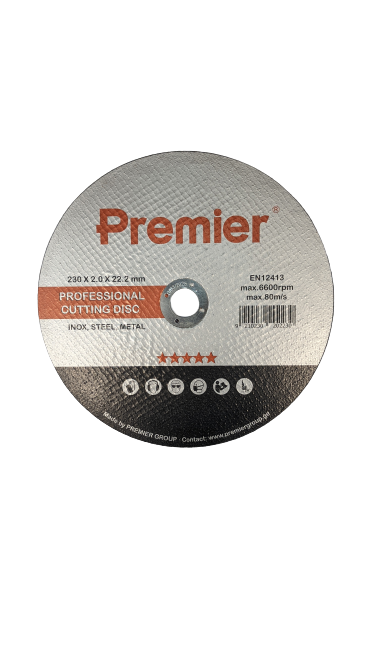 Premier მეტალის საჭრელი დისკი 230 x 2.5 x 22 მმ