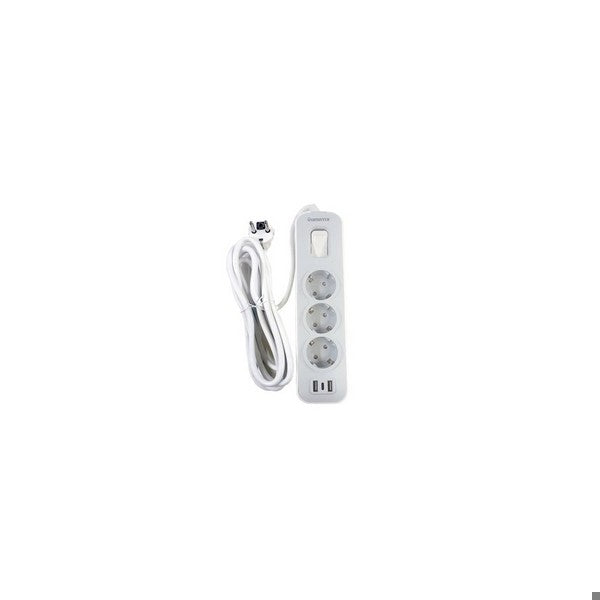 Yamatik NOVA-103U/3M 9555432100183 დენის დამცავი დამაგრძ. დამიწებით, 3 შეს. 3 მ. 4000W, 16A, 3*1.5mm, 2xUSB/Type C
