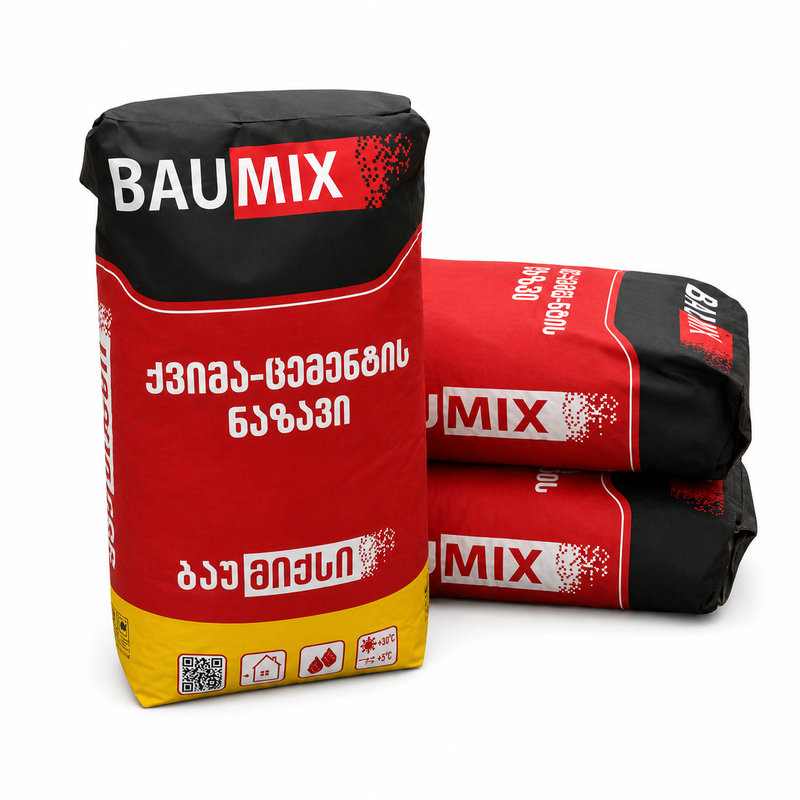 ქვიშა ცემენტის ნაზავი 25 kg BAUMIX