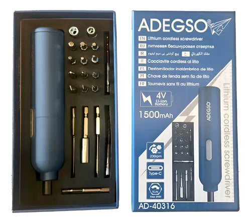 ელექტრო სახრახნისის ნაკრები   AD-40316