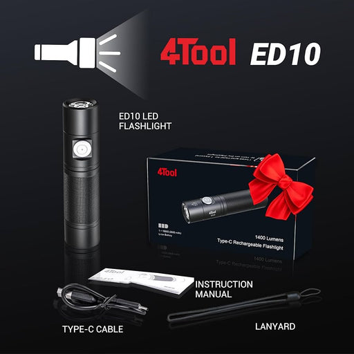 ფანარი ED10 Type-C 200M 1400LM