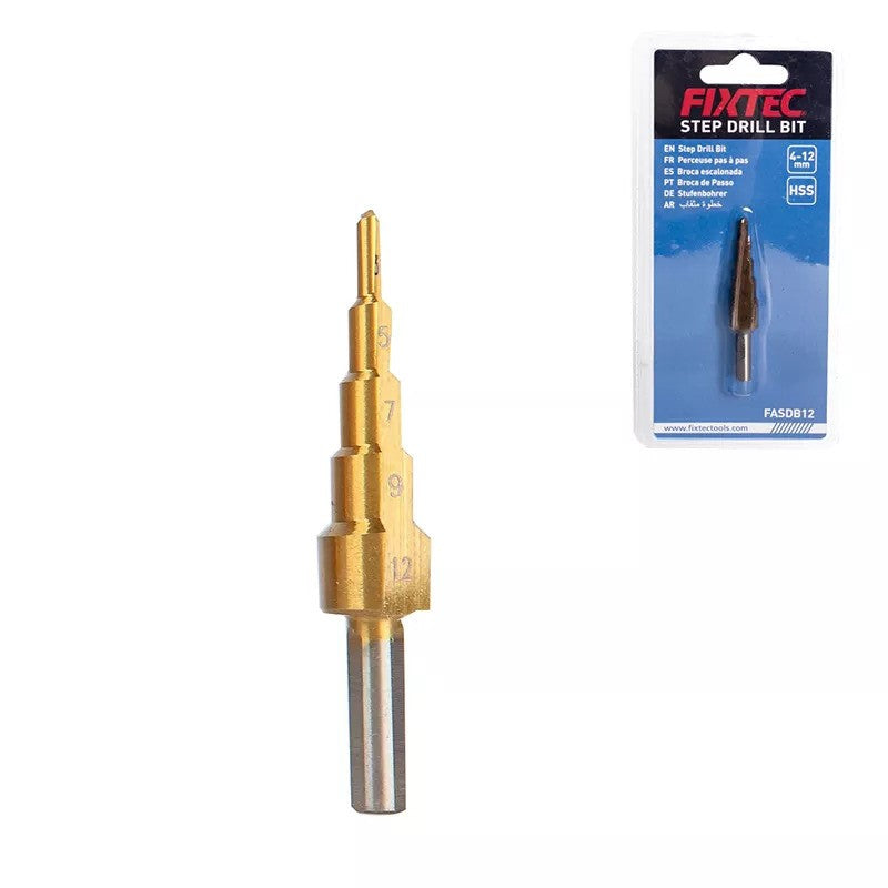 ბურღი პირამიდა 4-12MM / 4-12MM STEP DRILL BIT