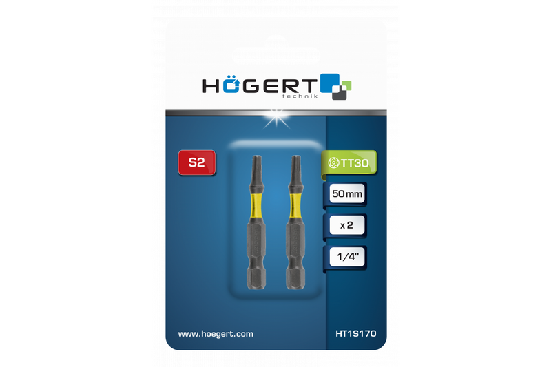 HT1S170 სახრახნისი ძალისმიერი Torx TT30 50mm 2 PCS (10/100)