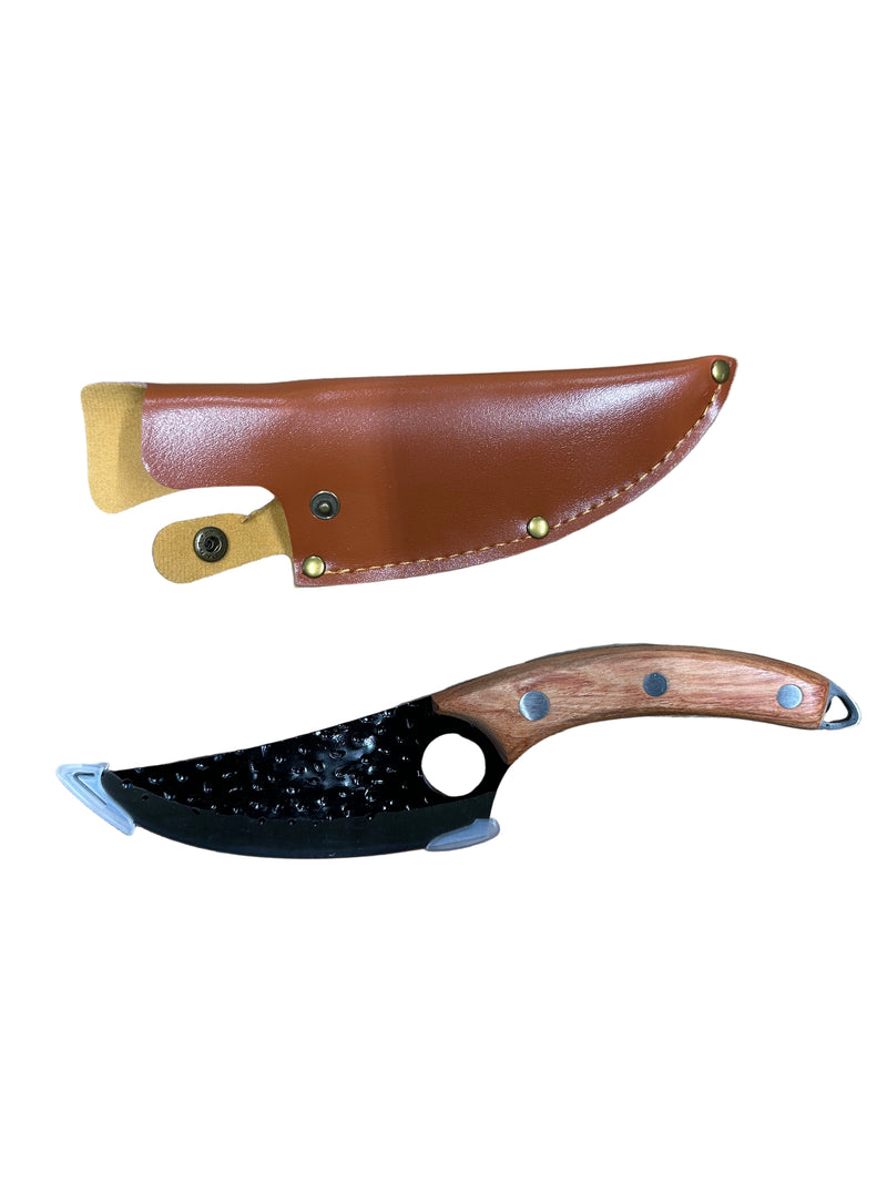 დანა ხის ტარით და ტყავის ქარქაშით ( 0572 )