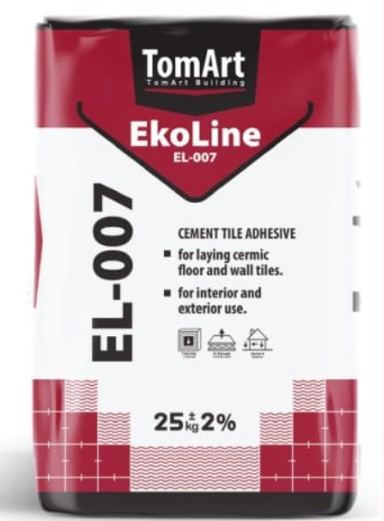 წებოცემენტი ეკო სტანდარტი (TomArt Ekoline) 25 კგ EL-007