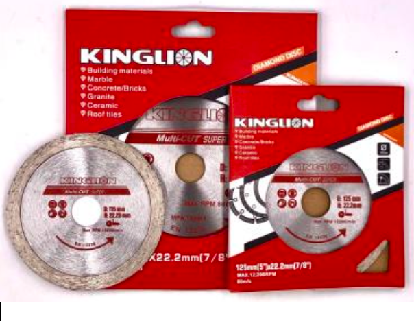 ალმასის საჭრელი დისკი KINGLION 125*1.2*22.2 MAX RPM 12200/min