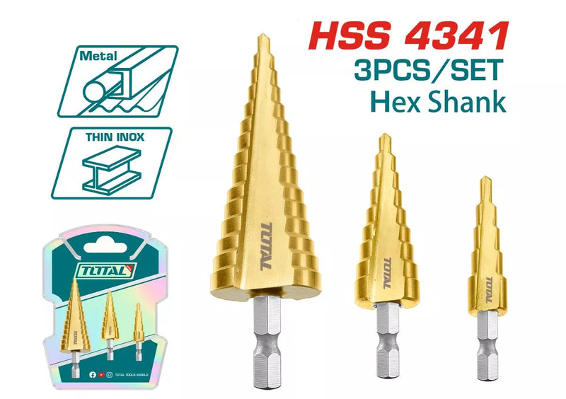 კონუს ბურღების ნაკრ. 3ც 4-12; 4-20; 4-32