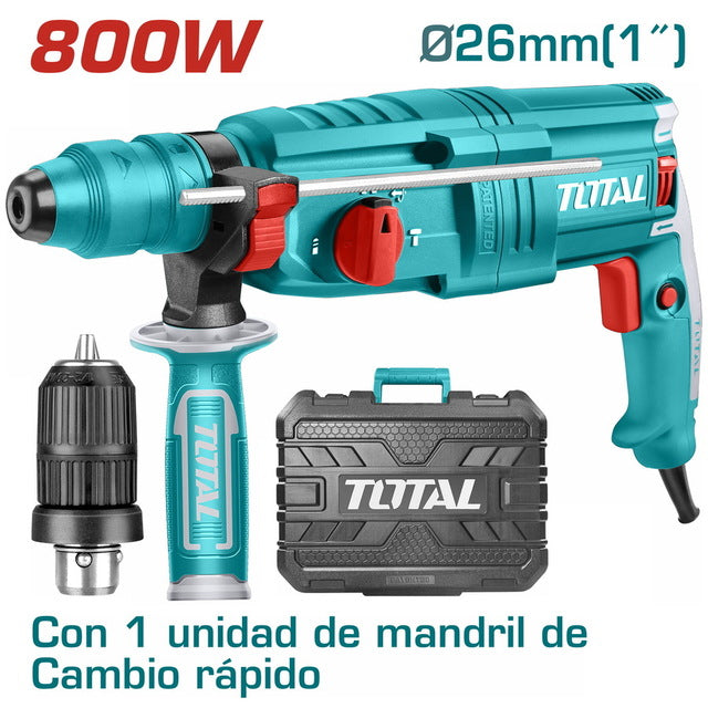 ელ. პერფორატორი 800ვტ, 2.5 ჯ