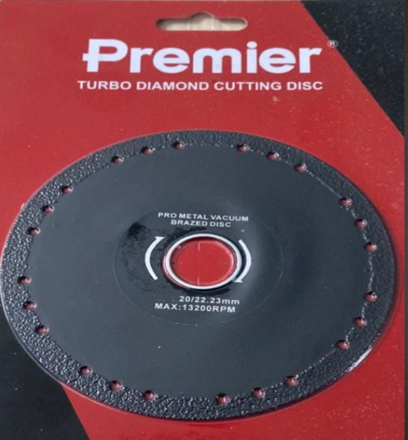 ლითონის Premier-ის საჭრელი ალმასის დისკი RRM125S/2.0