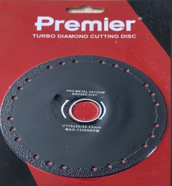 ლითონის Premier-ის საჭრელი ალმასის დისკი RRM115S/2.0