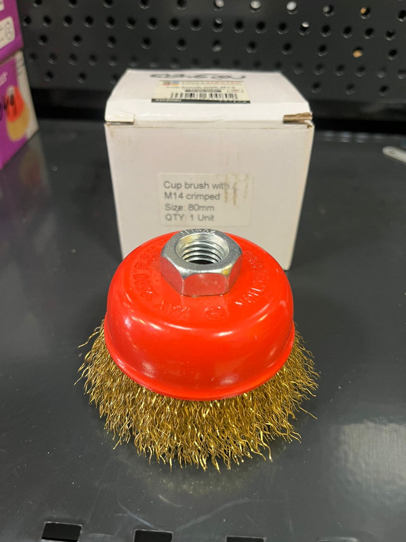 სახეხი დისკი (წმინდა) 100 თითბერის მართულით, M14 გაიკით