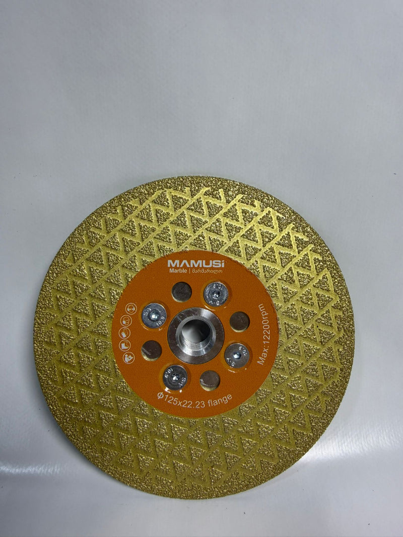 125მმ მარმარილოს საჭრელი & კუთხის დასამუშავებელი ხერხი - თეთრი ქვა