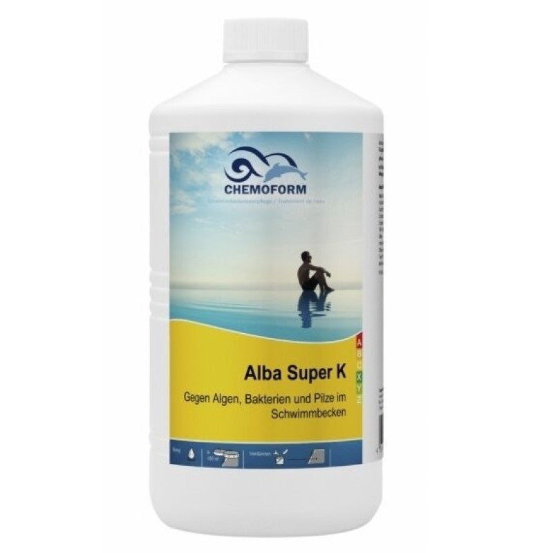 აუზის ქიმია - CHM / ალგეციდი / თხევადი / AlbaSuperK / Ammonium compound / 3kg /