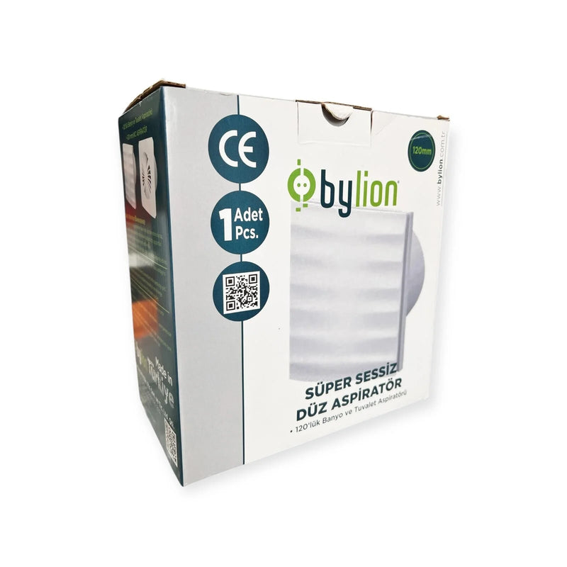 Bylion ASP-100D აბაზანის გამწოვი, 100mm, 12W თეთრი