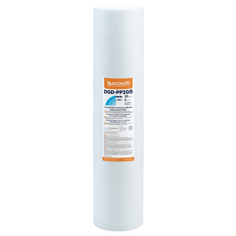 ECS ფილტრის კარტრიჯი / პოლიპროპილენი / BB20 / 4.5″×20″ / 20-5 mic /