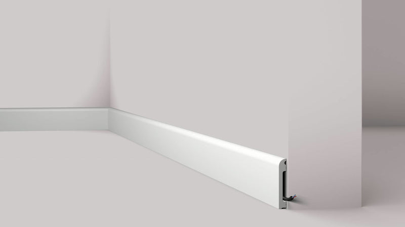 პროფილი FR1 WALLSTYL (2მეტრი) - პლინტუსი 8 სმ