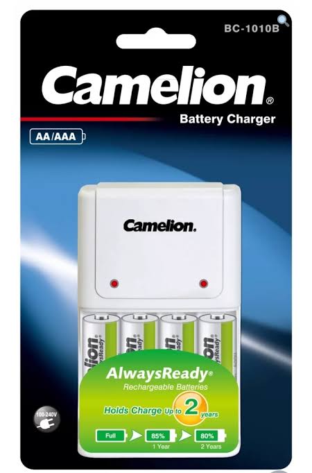 8562 Camelion დამტენი BC-1010DB battery charger, TUV plug,White, double blister-easy open