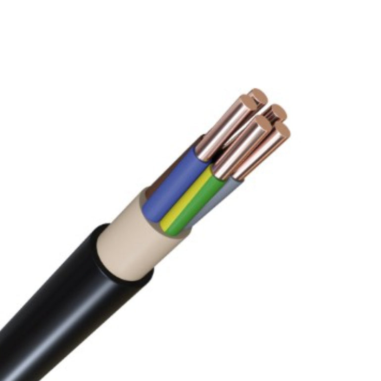 სადენი NYY 5X6 ხისტი სამმაგი იზოლაციით