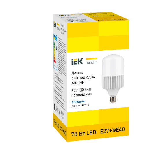 LED ნათურა ALFA HP 78W 230V 6400K E27/E40 UA IEK LLA-HP-078-230-64-E27-40