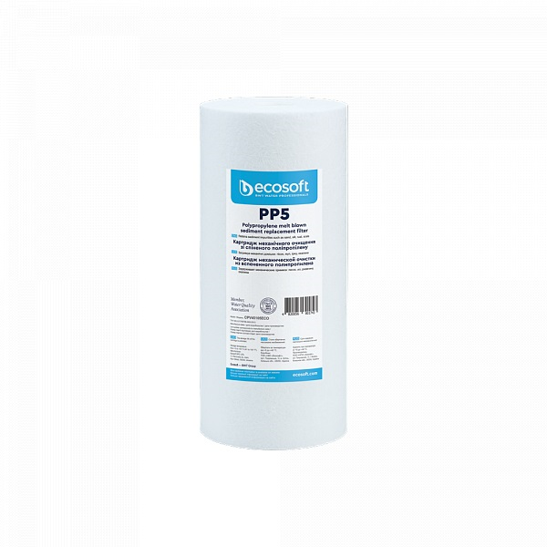 ECS ფილტრის კარტრიჯი / პოლიპროპილენი / BB10 / 4.5″×10″ / 5 mic /