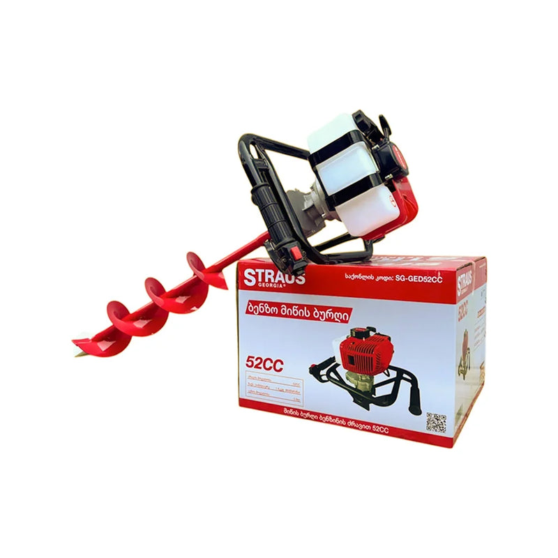 მიწის სათხრელი ბენზო ბურღი 52CC STRAUS