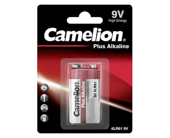 0066 Camelion Plus Alkaline 9V ელემენტი, 1ც შეკვრა 6LR61-BP1